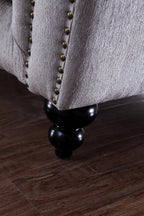 Divani Casa Alexandrina Grey Tufted Velvet Sofa Model VG2T0892-SOFA-GRY