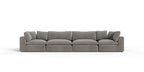 Divani Casa Vicki Modern Grey Fabric Modular Sectional Sofa 4 Piece Sectional Model VGKK-KF.8033-SECT-GRY-4-Piece Sectional