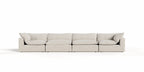 Divani Casa Garman Modern Light Grey Modular Sectional Sofa 4 Piece Sectional Model VGKKKF2651-MOD-GRY-SECT-4-Piece Sectional
