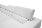 Divani Casa Pella Modern White Italian Leather U Shaped Sectional Sofa Model VGCA5106-WHT