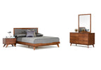 Nova Domus Soria Mid Century Grey & Walnut Bedroom Set Model VGMASORIA-SET