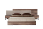 Nova Domus Matteo Italian Modern Walnut & Fabric Bed Model VGACMATTEO-BED