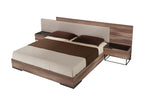 Nova Domus Matteo Italian Modern Walnut & Fabric Bed Model VGACMATTEO-BED