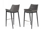 Modrest Robert Modern Grey Eco Leather Bar Stool Model VGHR5366-B