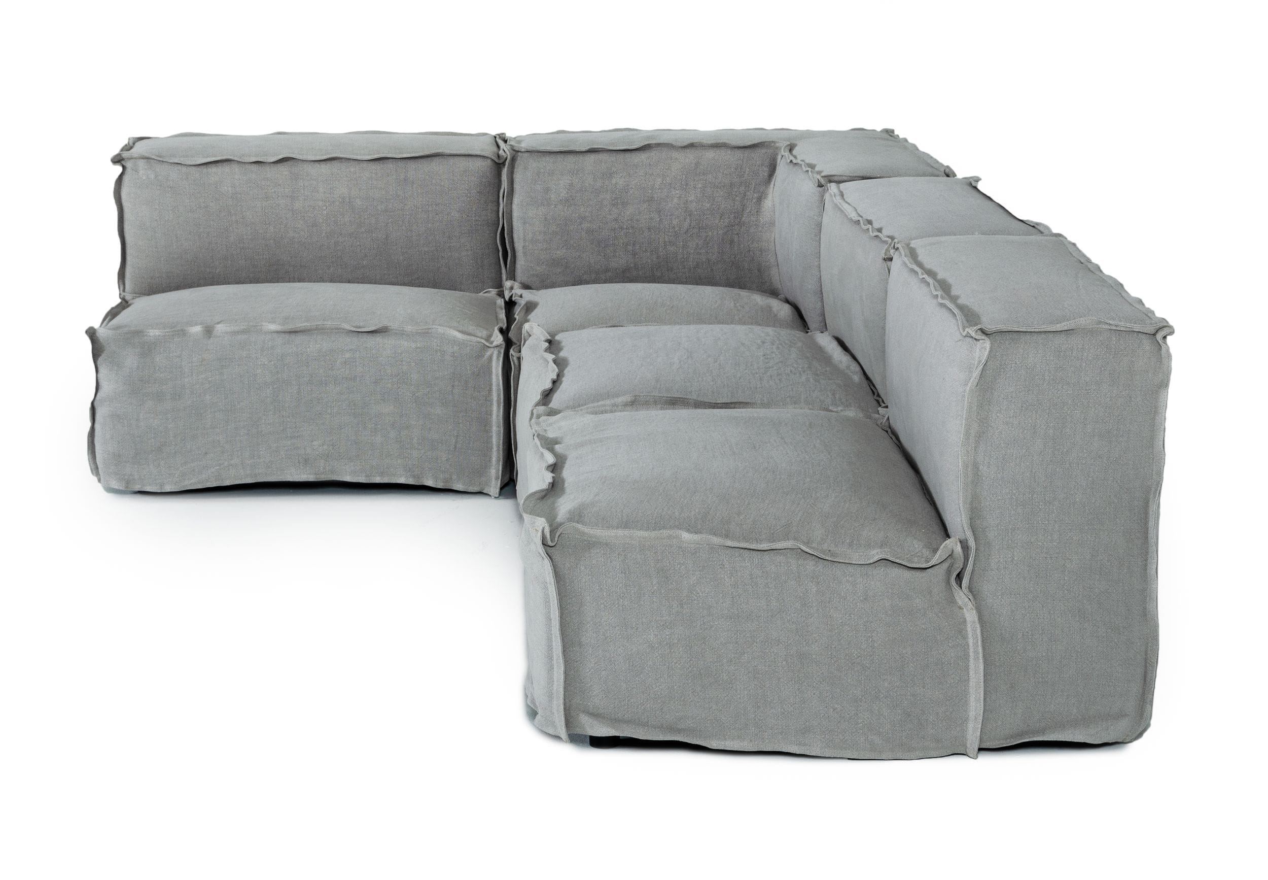 Divani Casa Navstar Contemporary Grey Fabric Modular Sectional Sofa Model VGUIMY768