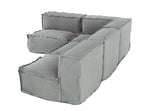 Divani Casa Navstar Contemporary Grey Fabric Modular Sectional Sofa Model VGUIMY768