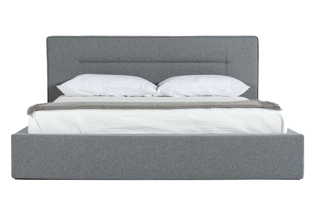 Nova Domus Juliana Italian Modern Dark Grey Upholstered Bed Model VGACJULIANA-BED