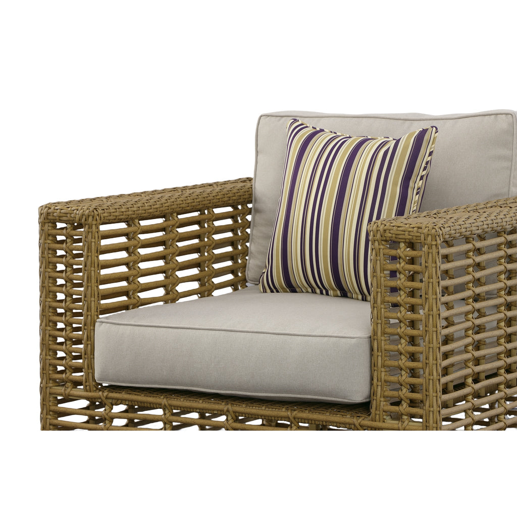 Renava Ko Tao Outdoor Beige & Wicker Lounge Chair Model VGATRASF-054-CHR