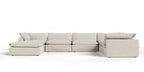 Divani Casa Garman Modern Light Grey Modular Sectional Sofa 7 Piece Sectional Model VGKKKF2651-MOD-GRY-SECT-7-Piece Sectional