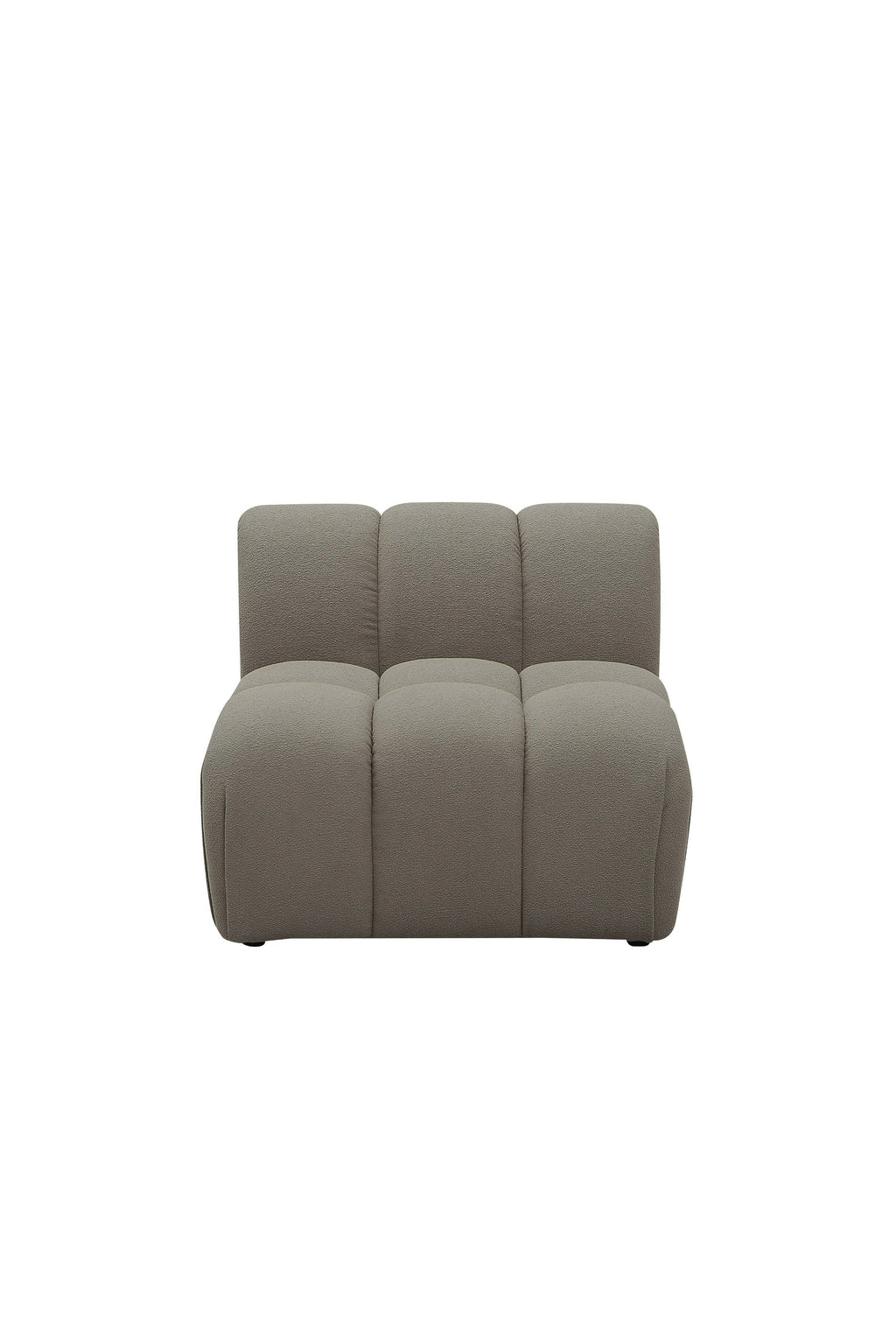Divani Casa Juniper Modern Grey Fabric Modular Armless Seat (Set Of 5) Model VGEV2888-SEAT-GRY