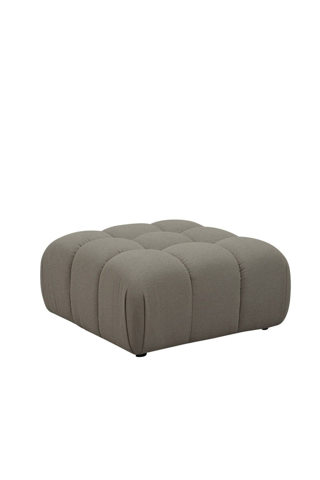 Divani Casa Juniper Modern Grey Fabric Ottoman Model VGEV2888-OTT-GRY