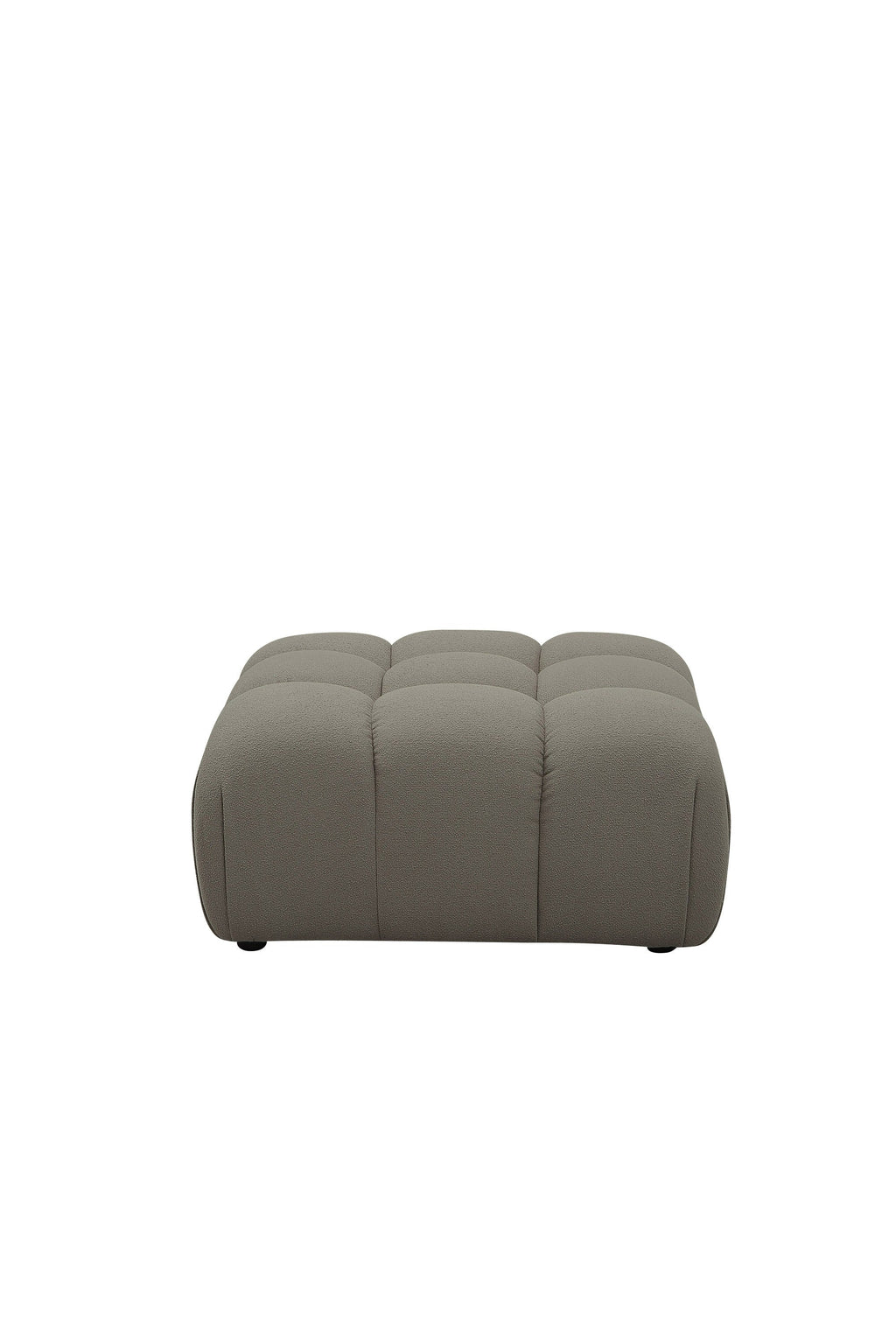 Divani Casa Juniper Modern Grey Fabric Ottoman Model VGEV2888-OTT-GRY