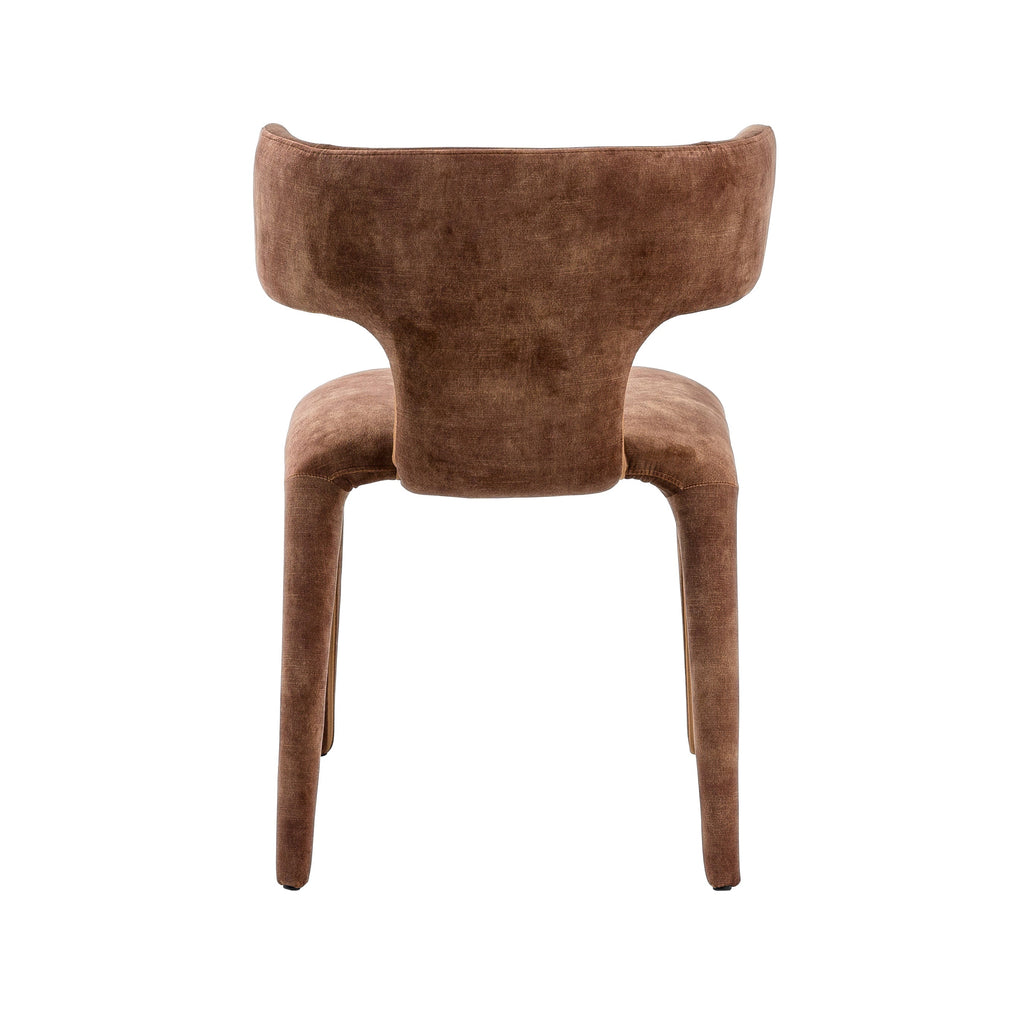 Modrest Saehee Modern Camel Velvet Fabric Dining Chair Model VGEUMC-7512CH-DECENT-004