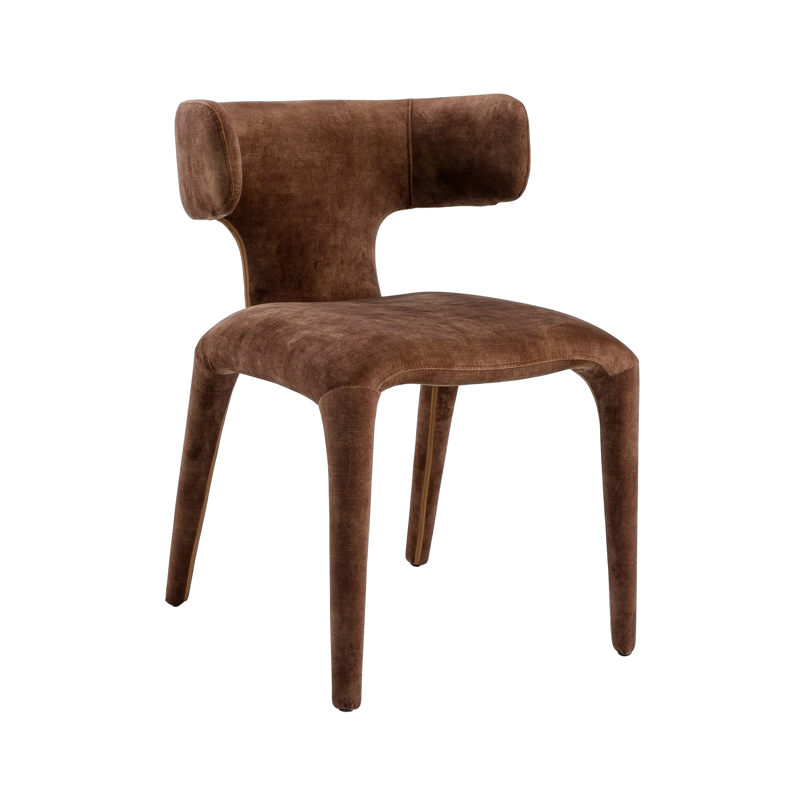 Modrest Saehee Modern Camel Velvet Fabric Dining Chair Model VGEUMC-7512CH-DECENT-004