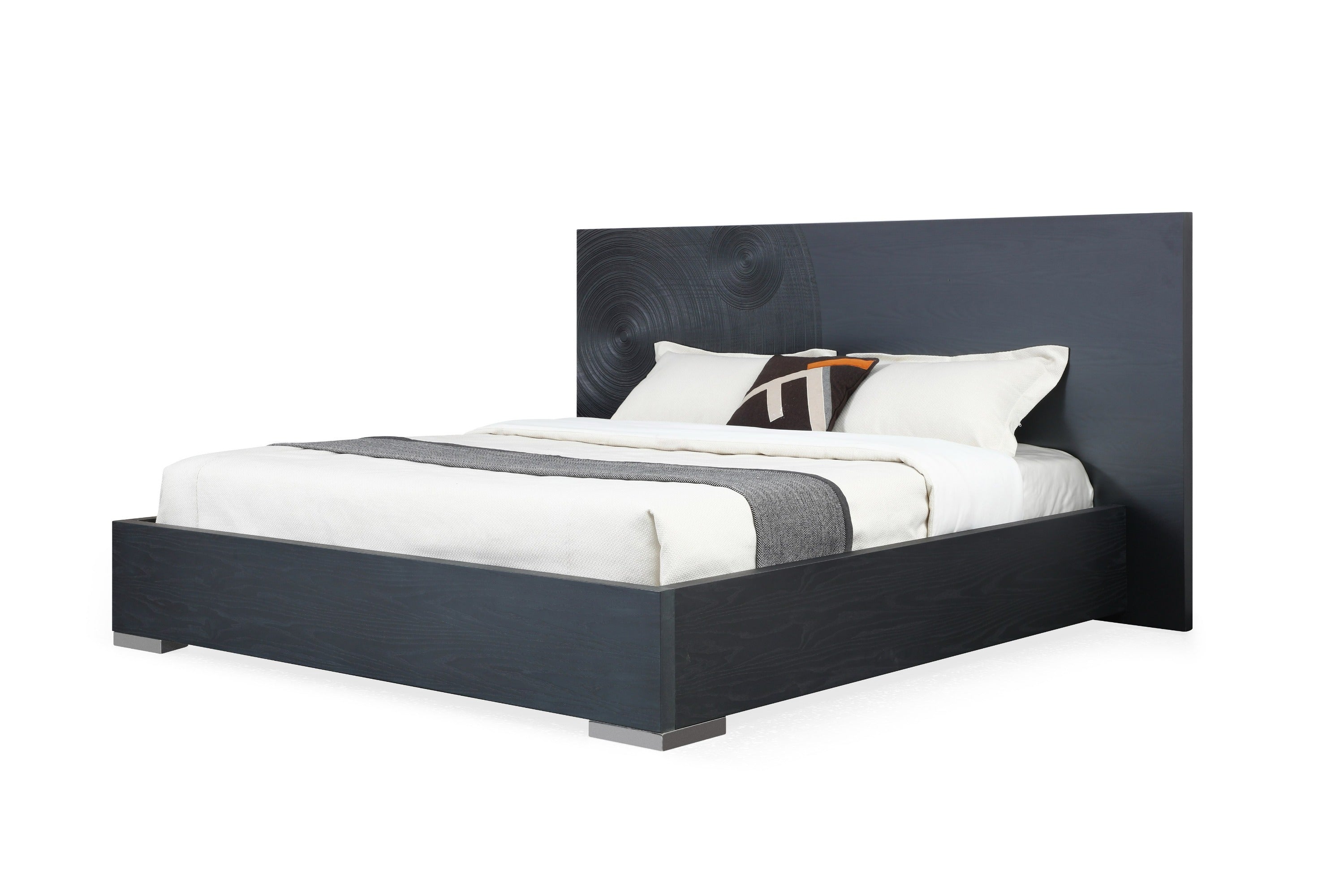 Lamod Cirque Modern Black Ash Bed Model VGVC-BD2368-BED-EK