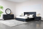 Lamod Cirque Modern Black Ash Bed Model VGVC-BD2368-BED-EK