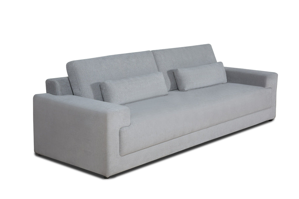 Divani Casa Loki Modern Grey Fabric 4 Seat Sofa Model VGAH-SF1015-4-GRY