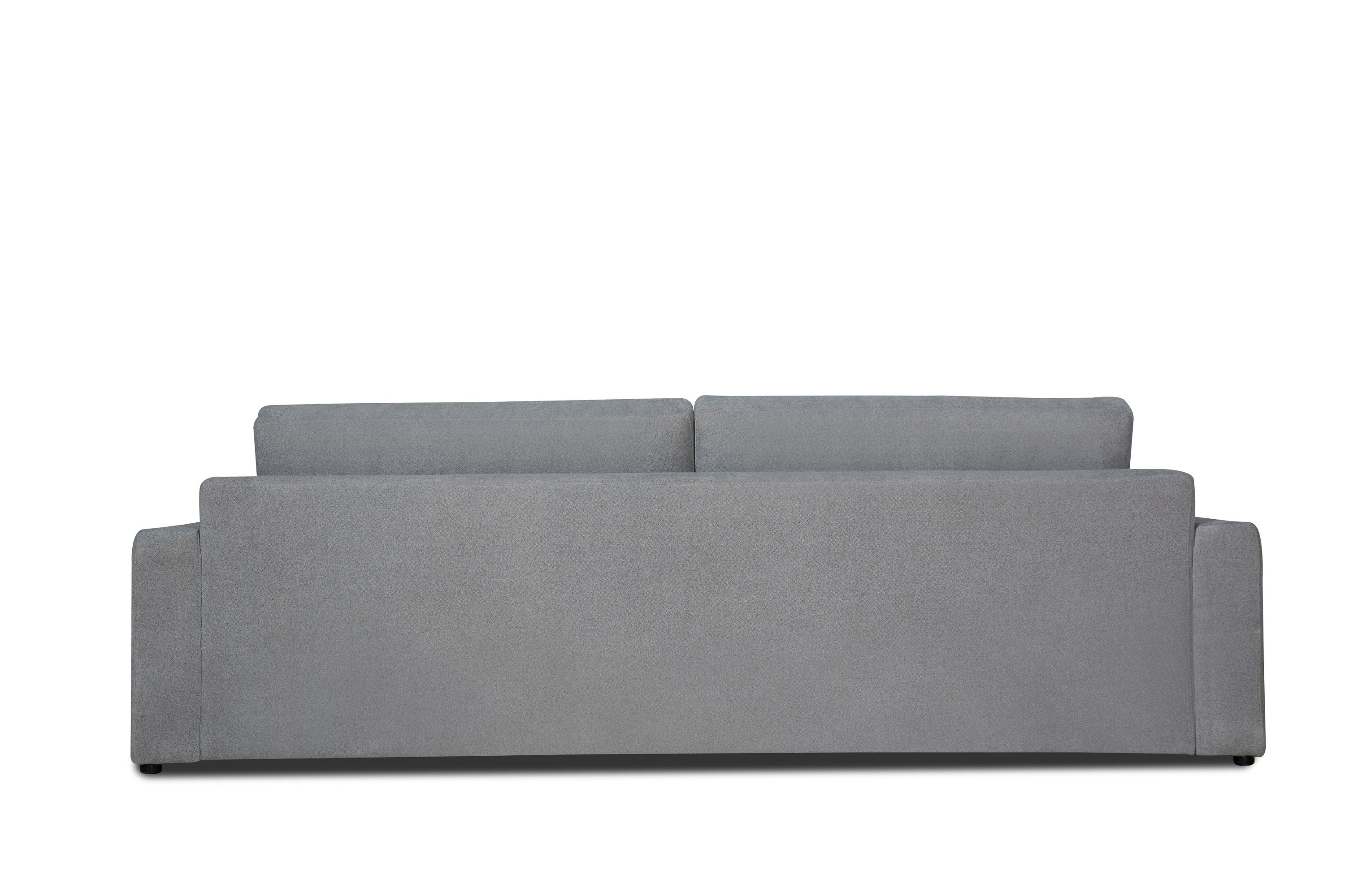 Divani Casa Loki Modern Grey Fabric 4 Seat Sofa Model VGAH-SF1015-4-GRY