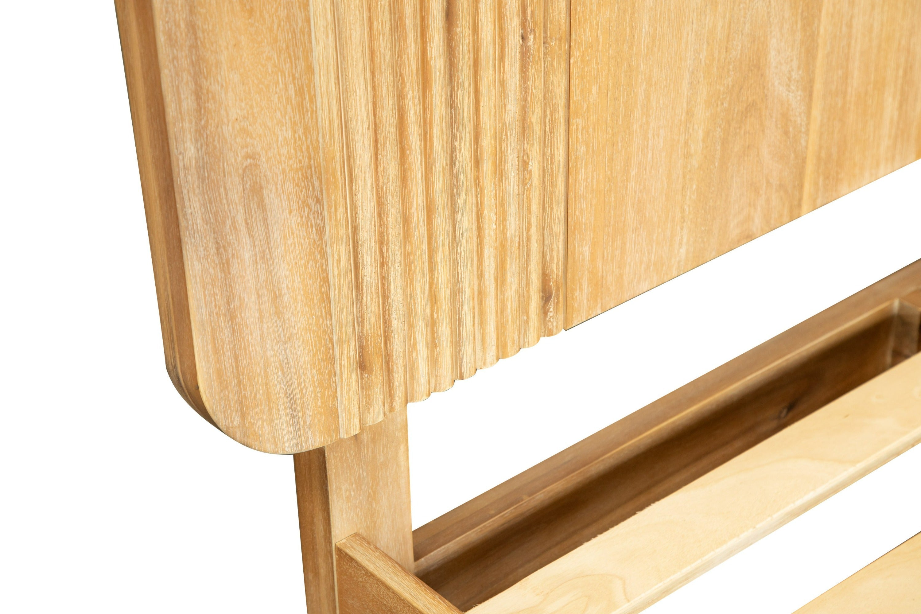 Modrest Jacobson Modern Natural Acacia Bed Model VGWD-LYO-BED