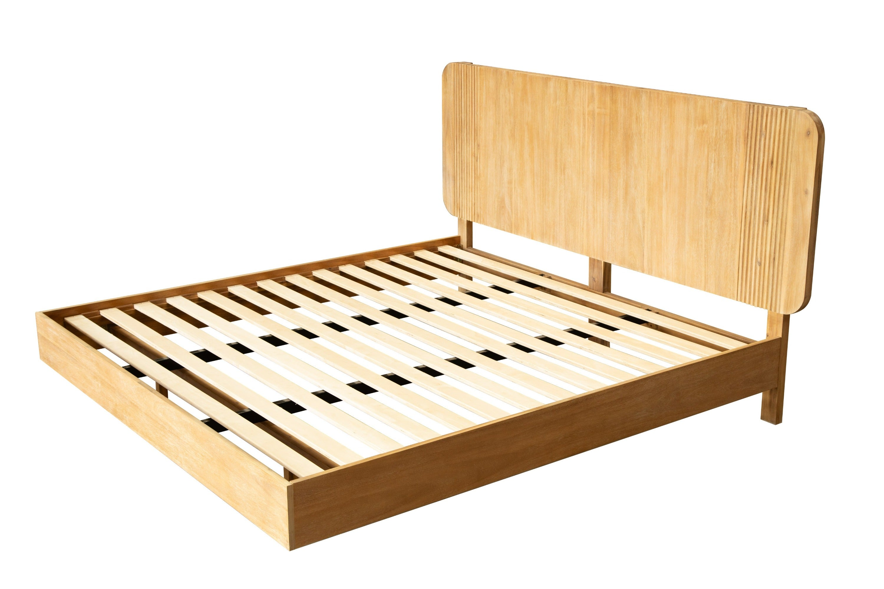 Modrest Jacobson Modern Natural Acacia Bed Model VGWD-LYO-BED