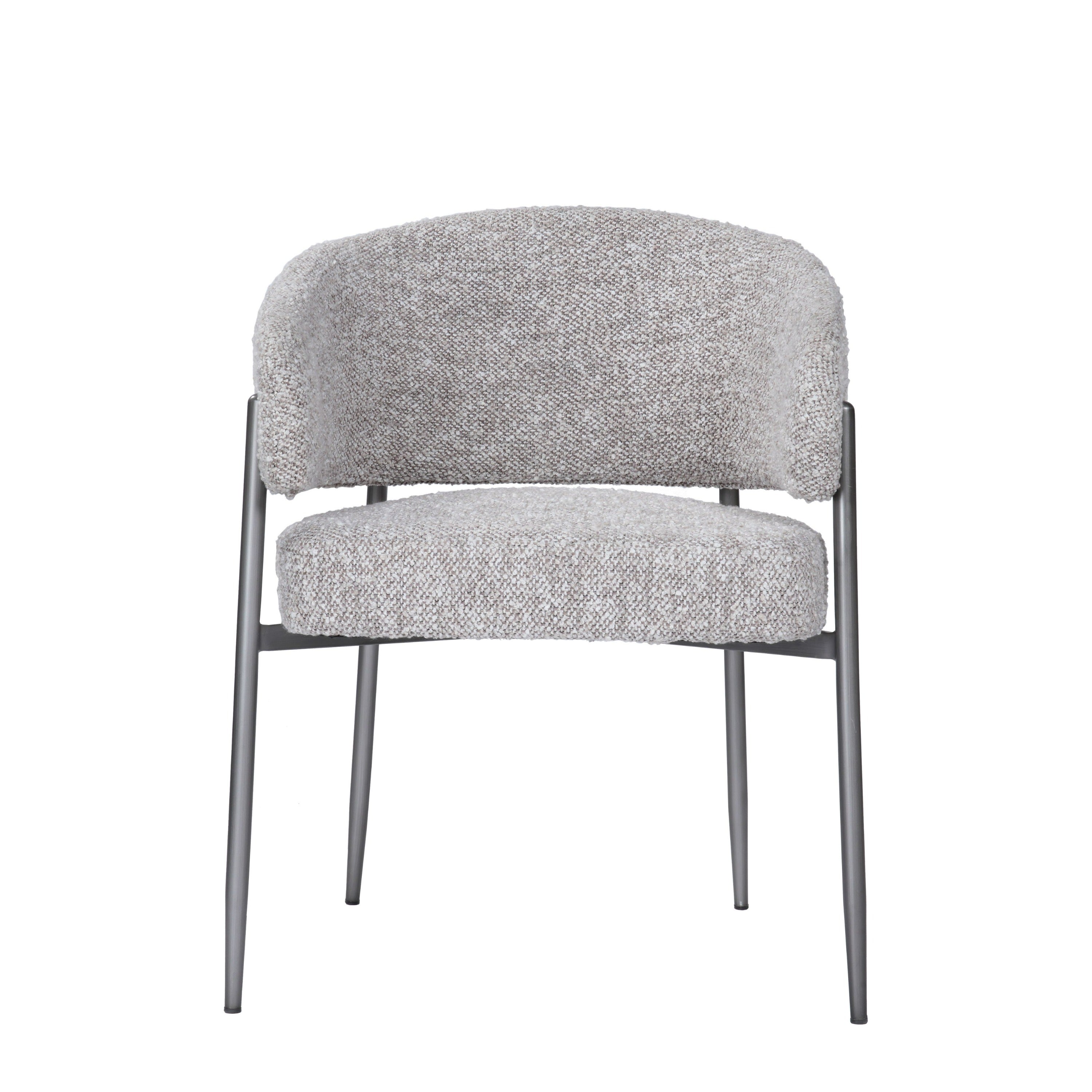 Modrest Thomas Modern Grey Fabric & Pewter Dining Chair Model VGEU-MC-7632CH-A-GRY
