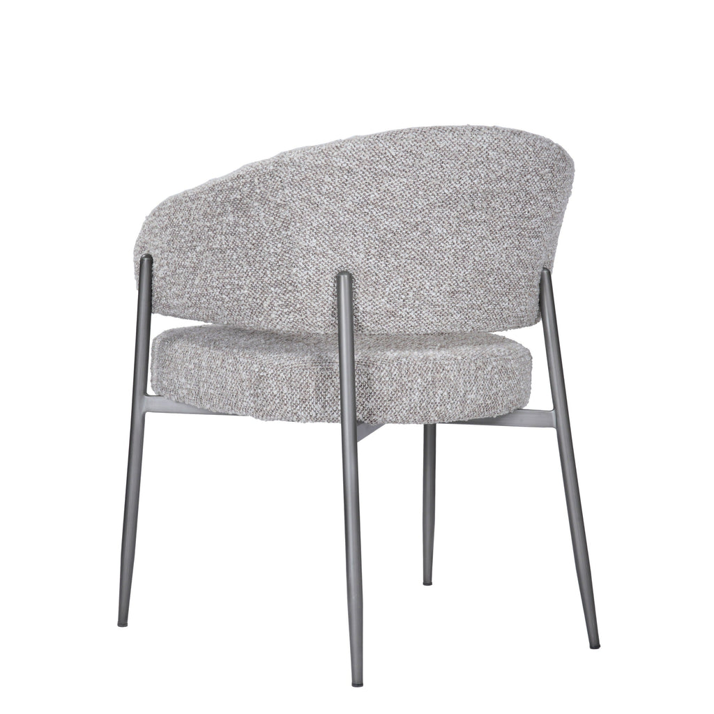 Modrest Thomas Modern Grey Fabric & Pewter Dining Chair Model VGEU-MC-7632CH-A-GRY