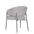 Modrest Thomas Modern Grey Fabric & Pewter Dining Chair Model VGEU-MC-7632CH-A-GRY
