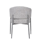Modrest Thomas Modern Grey Fabric & Pewter Dining Chair Model VGEU-MC-7632CH-A-GRY