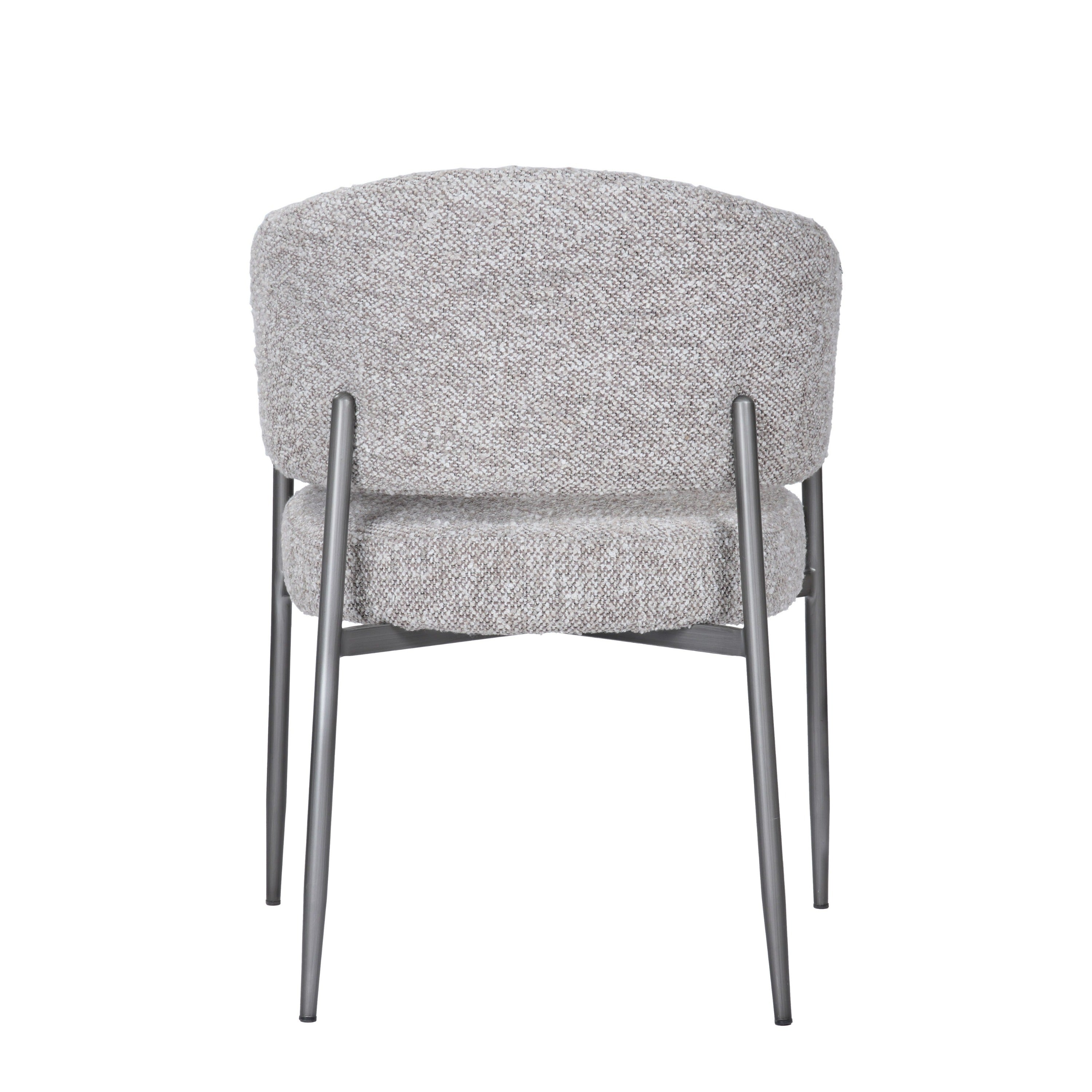 Modrest Thomas Modern Grey Fabric & Pewter Dining Chair Model VGEU-MC-7632CH-A-GRY