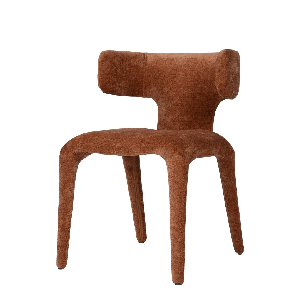 Modrest Saehee Modern Rust Velvet Dining Chair Model VGEU-MC-7512CH-RUST
