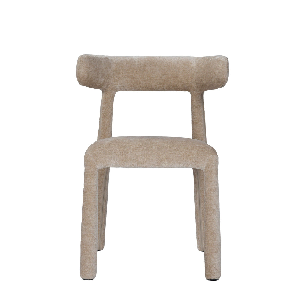 Modrest Homan Modern Beige Velvet Dining Chair Model VGEU-MC-7790CH-BGE