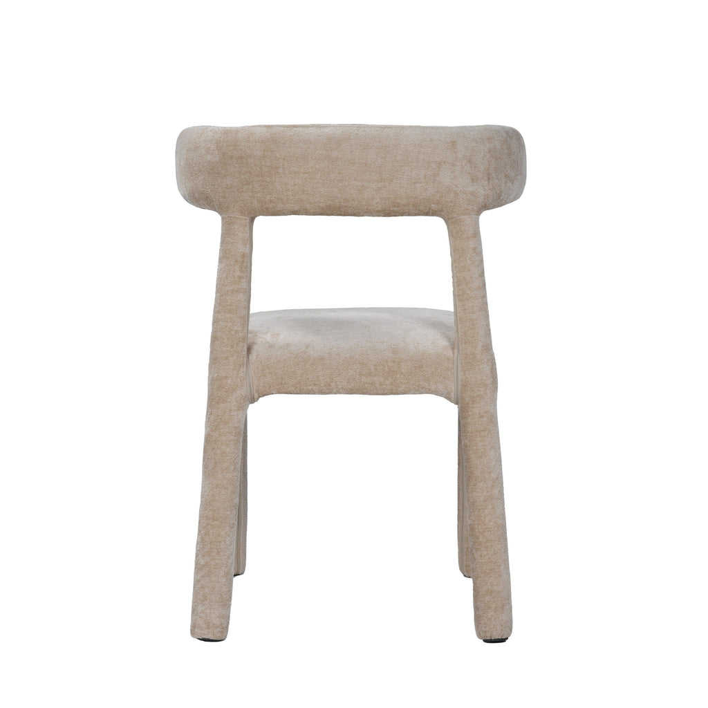 Modrest Homan Modern Beige Velvet Dining Chair Model VGEU-MC-7790CH-BGE