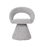 Modrest Wiles Modern Grey Fabric Swivel Dining Chair Model VGEU-MC-7775CH-GRY