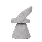 Modrest Wiles Modern Grey Fabric Swivel Dining Chair Model VGEU-MC-7775CH-GRY