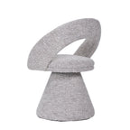Modrest Wiles Modern Grey Fabric Swivel Dining Chair Model VGEU-MC-7775CH-GRY