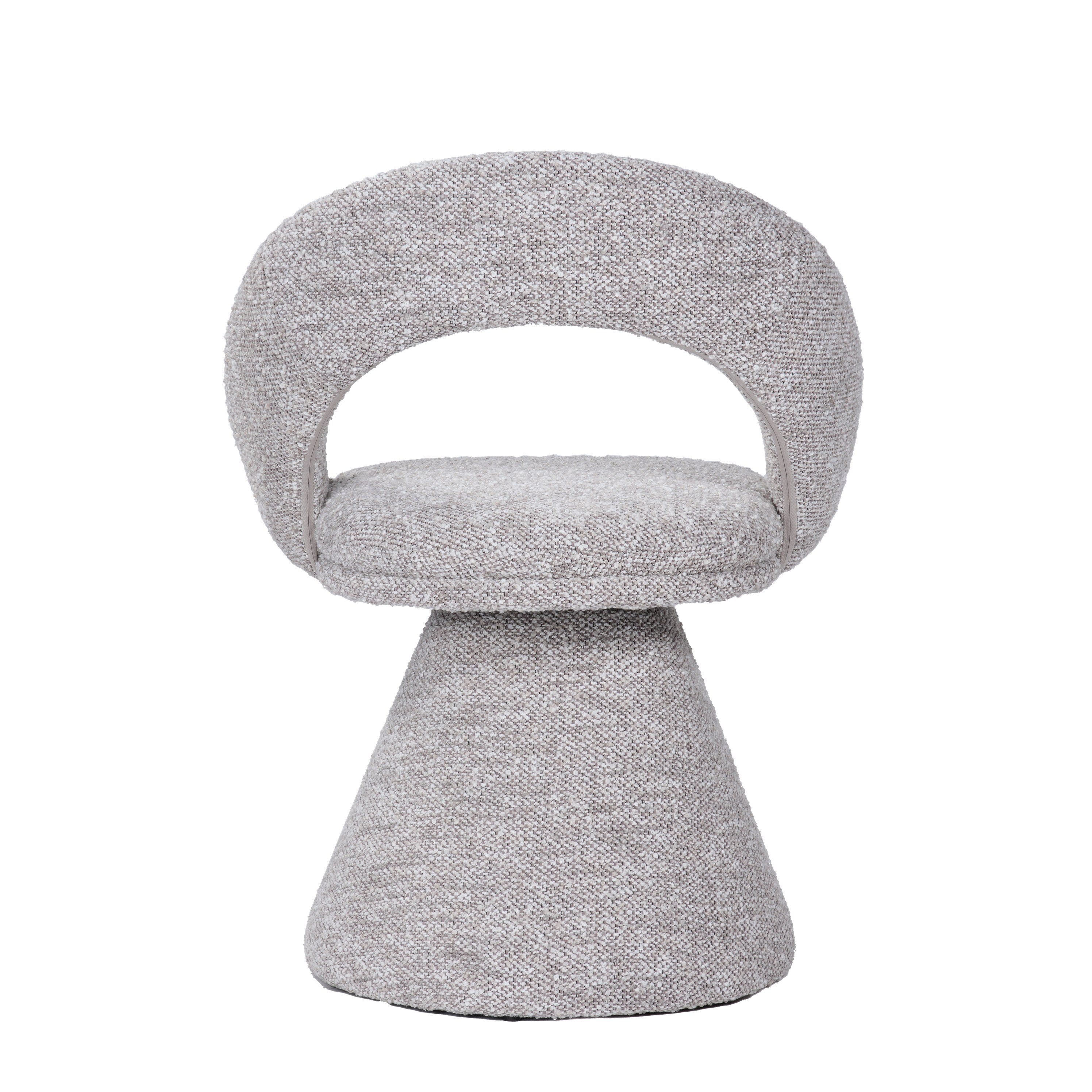 Modrest Wiles Modern Grey Fabric Swivel Dining Chair Model VGEU-MC-7775CH-GRY