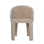 Modrest Sarkis Modern Beige Velvet Dining Chair Model VGEU-MC-7789CH-BGE