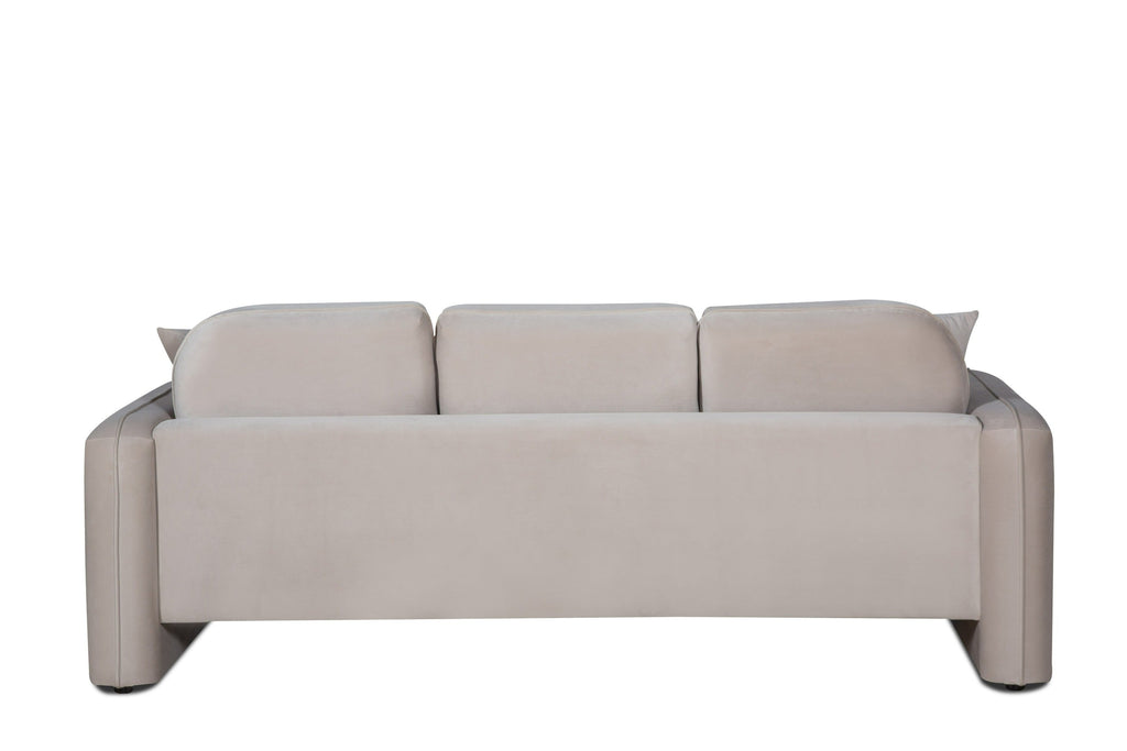 Divani Casa Gaston Modern Taupe Velvet Sofa Model VGAH-AG1648-3-TPE