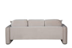 Divani Casa Gaston Modern Taupe Velvet Sofa Model VGAH-AG1648-3-TPE