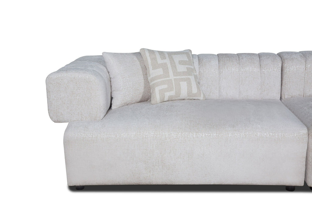 Divani Casa Moreno Modern Beige Fabric 4 Seater Sofa Model VGAH-SF2034-BGE