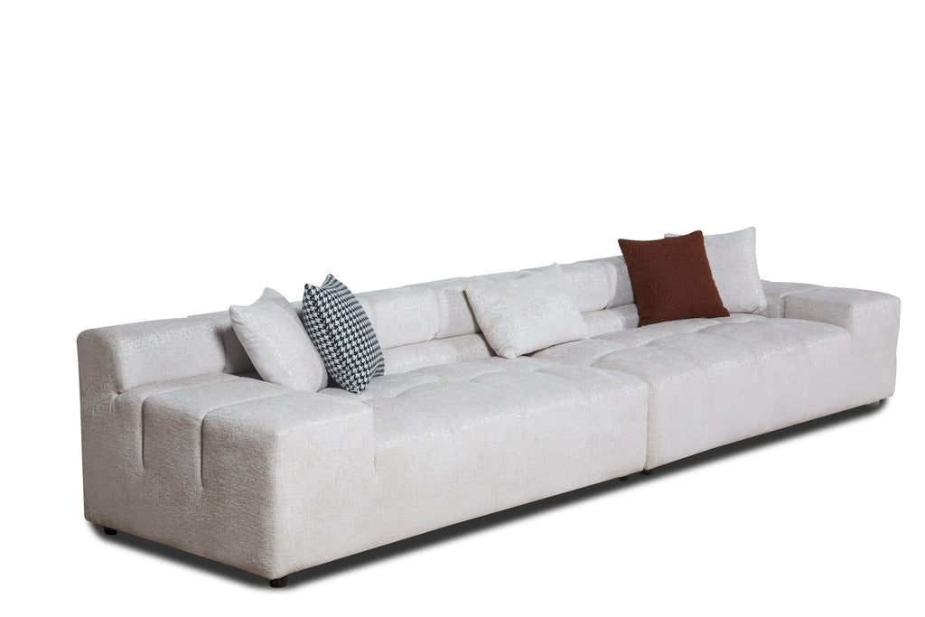 Divani Casa Rhonda Modern Beige Fabric Modular Sectional Sofa Model VGAH-SF2037-BGE