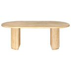 Modrest Jacobson Modern Natural Acacia Oval Large Dining Table Model VGWD-LYO-DT22