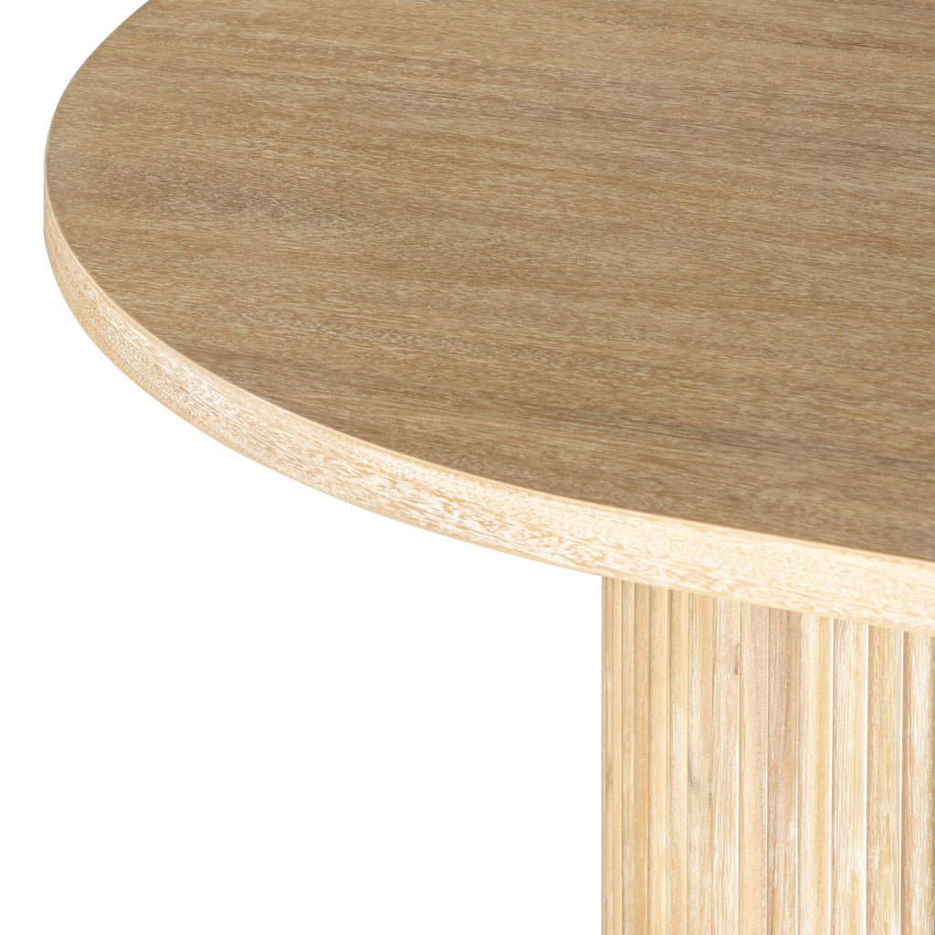 Modrest Jacobson Modern Natural Acacia Oval Large Dining Table Model VGWD-LYO-DT22