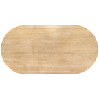 Modrest Jacobson Modern Natural Acacia Oval Large Dining Table Model VGWD-LYO-DT22