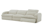 Divani Casa Ambler Modern Off White Fabric Sofa With 2 Power Recliners Model VGKV-KM.6629-SOFA-LINEN