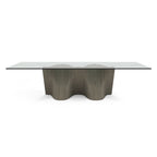 Modrest Byer Modern Glass & Grey Ash Dining Table Model VGCS-DT-21004-GRY