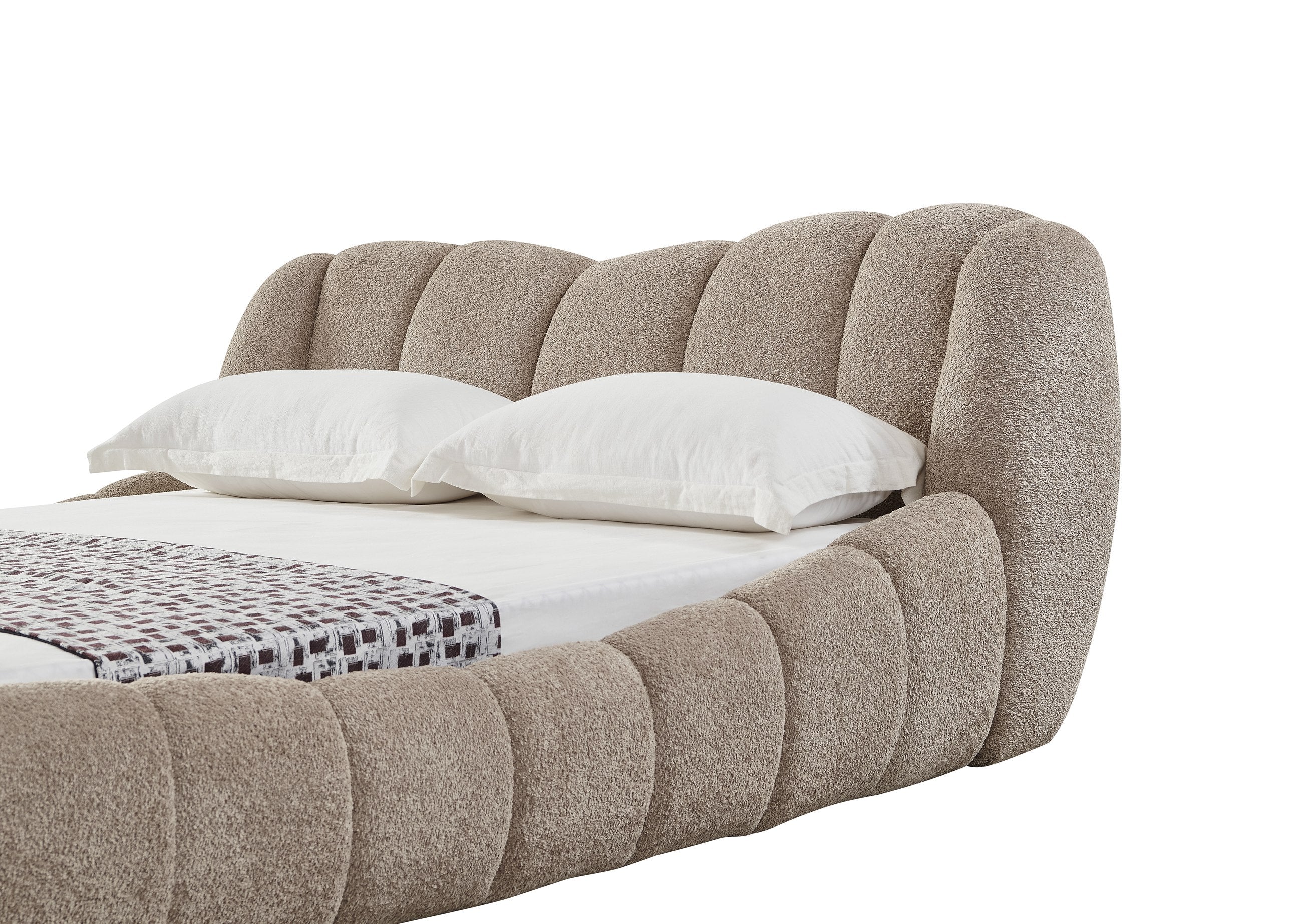 Modrest Janine Modern Tan Fabric Bed Model VGEV-A168-TAN