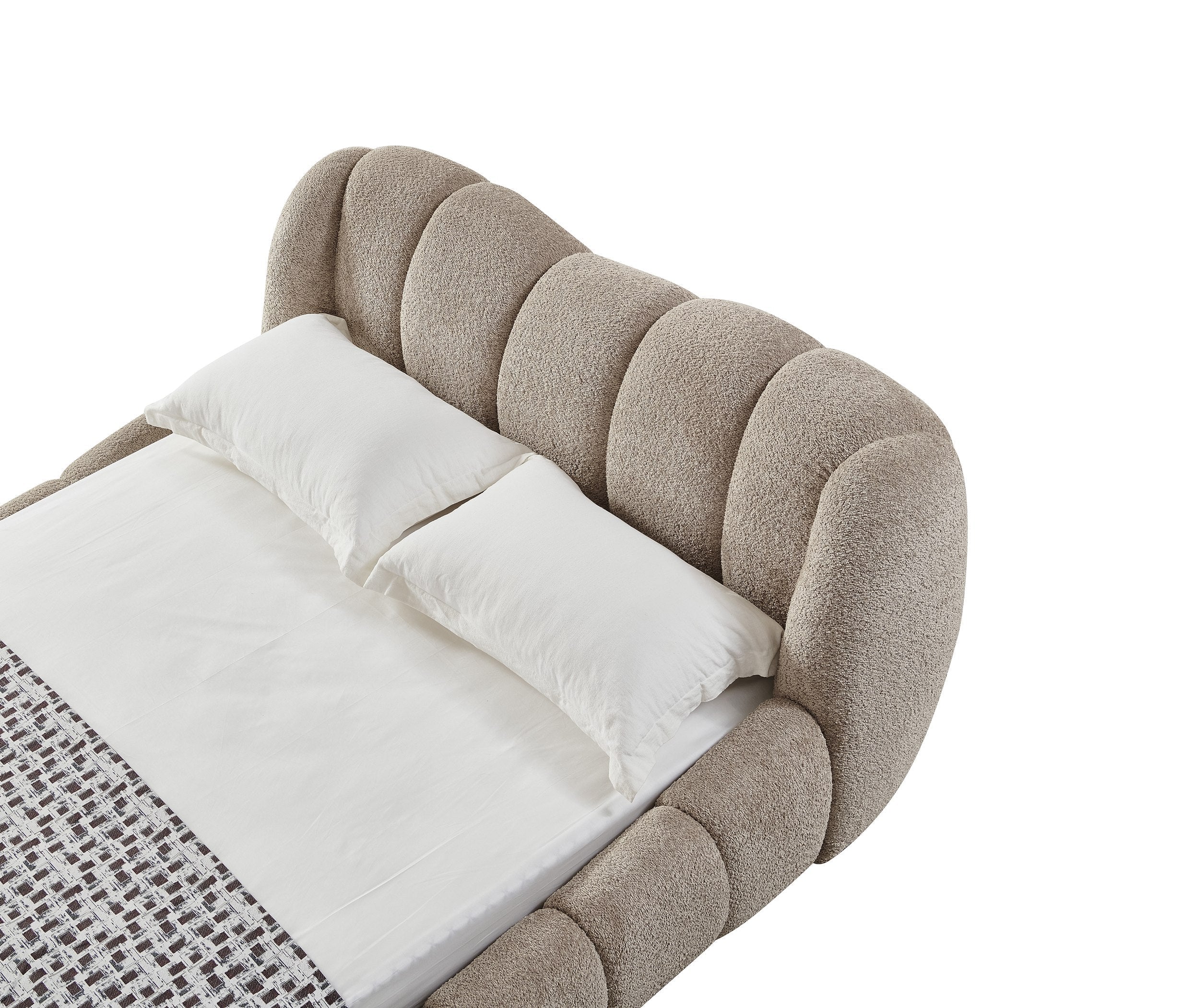 Modrest Janine Modern Tan Fabric Bed Model VGEV-A168-TAN