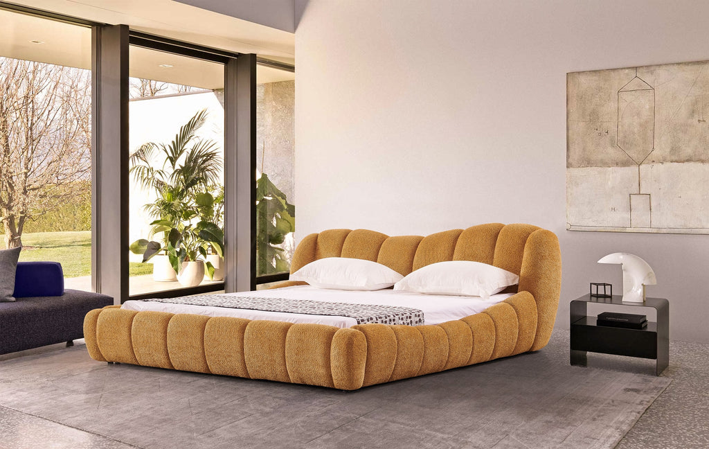 Modrest Janine Modern Camel Fabric Bed Model VGEV-A168-CML