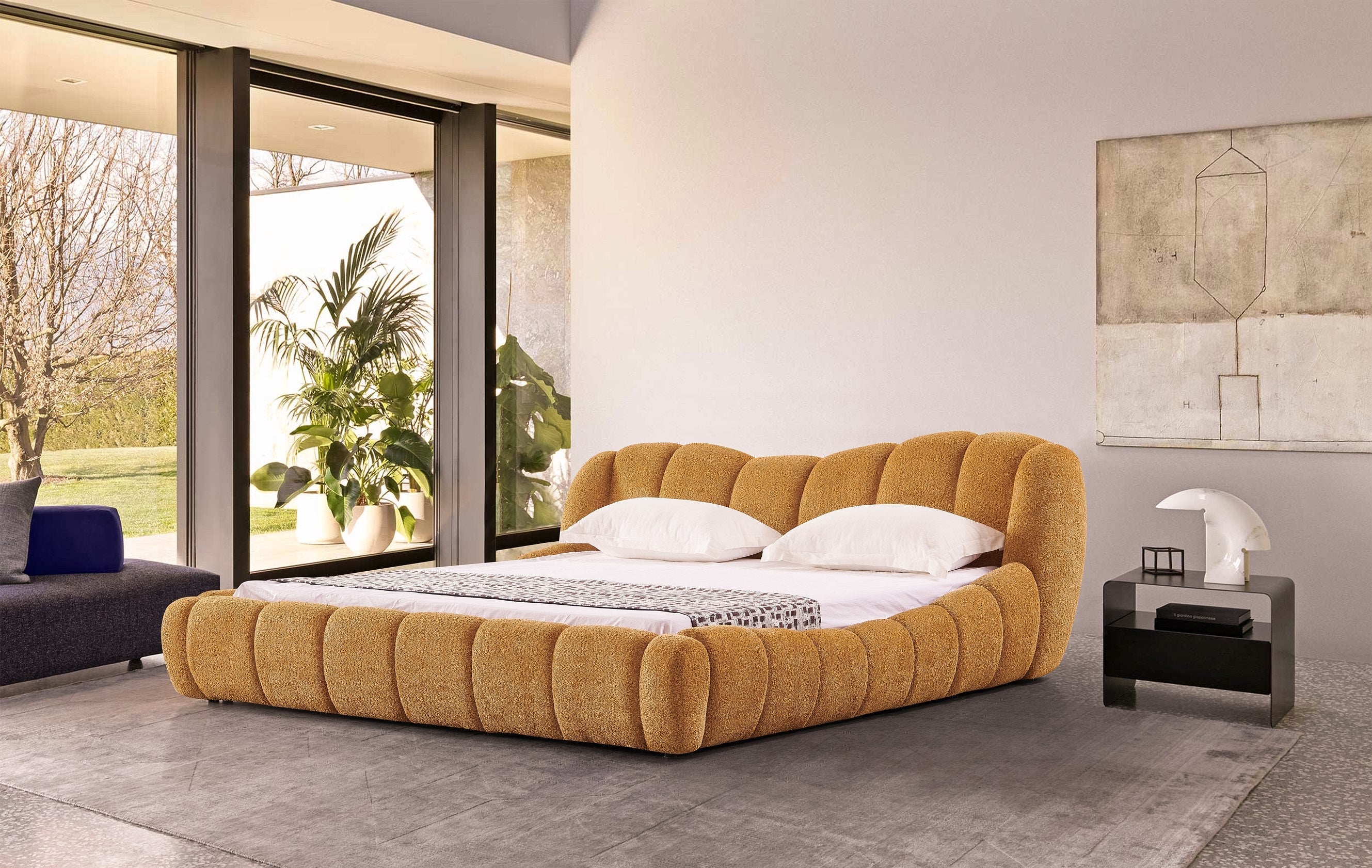 Modrest Janine Modern Camel Fabric Bed Model VGEV-A168-CML
